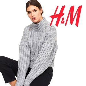 ❤️H&M❤️RIB-KNIT TURTLE NECK SWEATER❤️